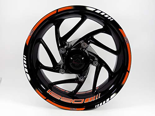 BIKE-label Adhesivo para borde de llanta, color naranja, compatible con KTM 1290 Super Duke R y GT X710040