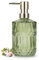 IVAILEX Glas Seifenspender Hand Seifenspender 12oz/390ml Seifenspender Bad Küche Seifenspender/Lotion Spender mit ABS Plastikpumpe Klare Seifenspender (Grün)