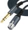 Twozoh Câble XLR Femelle vers TRS 6,35 mm, Tressé Cable XLR Jack Stéréo 6.35 mm équilibré vers Microphone 5M (Profesional/Hifi)