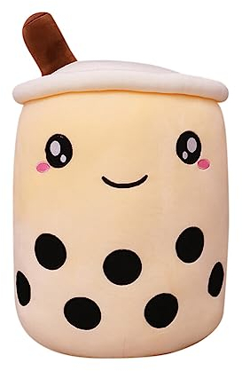 Uposao Bubble Tea Plüschtier Kuscheltier,24CM Cartoon Plüsch Puppen Lustiges Obst Komfort Umarmungskissen Milchtee Teetasse Kissen Stofftier Süßes Geschenk Für Kinder Erwachsene Geburtstag