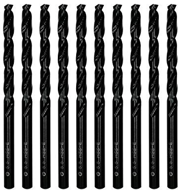 DelitonGude 5,5mm Foret HSS M35 Cobalt Twist de, acier rapide, jeu 10, convient pour aciers, fonte et autres métaux (5,5 mm)