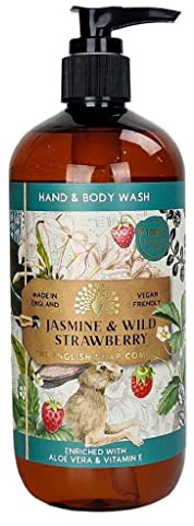 The English Soap Company, JASMINE & WILD STRAWBERRY, Hand & Body Wash 500 ml