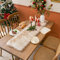 Fell Tischläufer Modern - 30x120cm Kunstfell Weihnachten Weiß, Winter Felloptik, Deko Table Runner für Hochzeit Schminktisch Tischdekoration