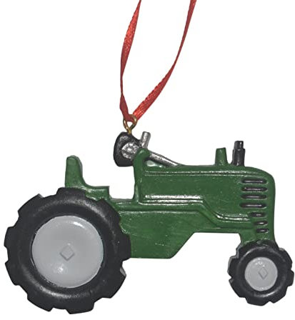 Christbaumanhänger Anhänger Weihnachtsdekoration Weihnachten Basteln Traktor Verzierungen Für Weihnachtsbaum Weihnachtsanhänger Aus Harz Zum Aufhängen, Baumschmuck Von Auto Fahrzeug Bauernhaus