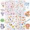 4 Blatt A4 Aufkleber zur Geburt 330+ Motive Baby Sticker Babyalbum Babyparty Taufe Babyshower Deko Scrapbook Zubehör Gästebuch Fotoalbum Kinder Basteln Geschenke für Junge Mädchen (Geburt)