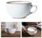 Tazza da caffè grande, 700 ml, grande ciotola con manico, ciotola per cereali con manico, tazza da caffè, XXL, in ceramica, colore: bianco