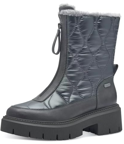 MARCO TOZZI Damen Stiefeletten ohne Absatz Gefüttert mit Plateau