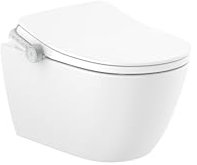 Roca A803150S01 - In-Wash® Ona - Smart toilet suspendido Rimless con salida a pared. Incluye tapa y asiento. Necesita toma de red.