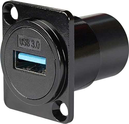 Eagle Chassis Mount USB 2Feed Through Connector With Fixing Kit, D Shape Compatible