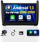 2G+64G CAMECHO Android Autoradio 2Din Navi für VW Polo 6R 6C 9N 2008-2016 mit Wireless Carplay Android Auto, 9 Zoll Touch Radio mit GPS Navi FM/RDS Radio SWC AHD Rückfahrkamera&MIC CANBUS