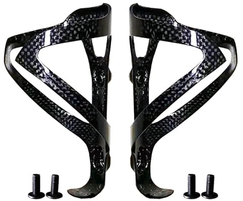 Porte Bidon VTT 2pcs Produit Cage de Bouteille d'eau de Fibre de Carbone MTB/Porte-Bouteille de vélo de vélo de Route Porte Bidons (Color : 3k Gloss 2pcs)