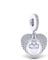Angel Wing Memorial Mum Dad Mom Sister Dog Cat Heart Grandma Charm Bead Pendant 925 Sterling Silver Compatible With Pandora Charm Moments Bracelet (Mum Dad Angel Wing Love Heart)