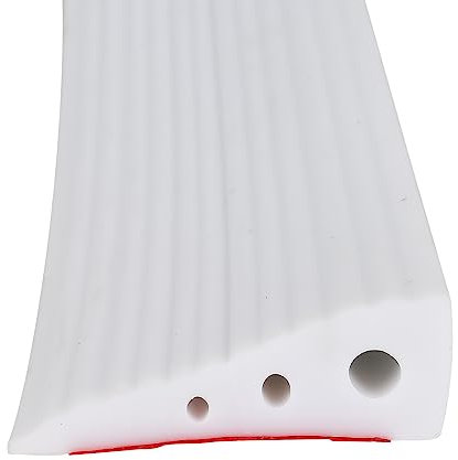 Threshold Ramps, Self-adhesive Wheelchair Ramp, Non-Slip Rubber Ramp for Sweeping Robot, Wheelchair, Scooter, Cuttable Floor Tile threshold Transition Strip (White, 6.5 x 2.5 x 100cm)