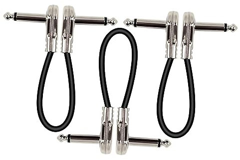 JOINPAYA 3-teiliges Gitarren-patchkabel – Gitarreneffektkabel Für E-gitarren Bass-audiokabel Adapter-effektkabel