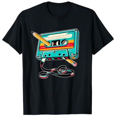 Kassetten Player Mixtape Musik 80er Vintage Oldschool Retro T-Shirt