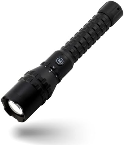 NEBO Davinci 8000 - Torcia LED Potente Professionale e Ricaricabile - Accessori per campeggio ed escursionismo - 8000 Lumen, Nero