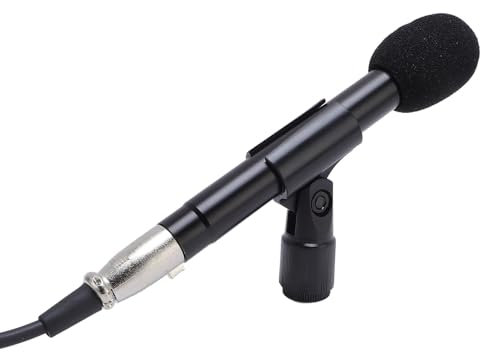 Professionelles Instrumentmikrofon, Bleistiftkondensatormikrofon mit Schwammabdeckung, Clip, XLR -Kabel, Tragetasche, Kleines Zwerchfellmikrofon für Schlagzeug, Akustikgitarre,