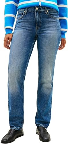 Tommy Hilfiger Damen Gerade DNM Glow Classic Straight Rw Ww0ww47700