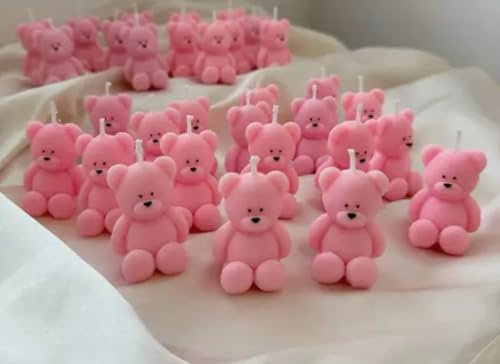 Candele Orsacchiotto Rosa, Bomboniere Decorative