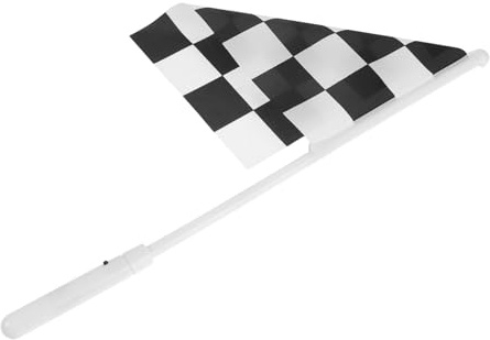 BAZEITFLOW Drapeau à Carreaux Lumineux LED et Portable pour et à Thème Signal et Ambiance de Course