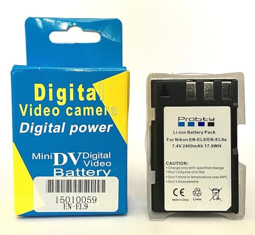 High Capacity EN-EL9 (EN-EL9a) Battery for Nikon D40 D40x D60 D3000 D5000 Camera