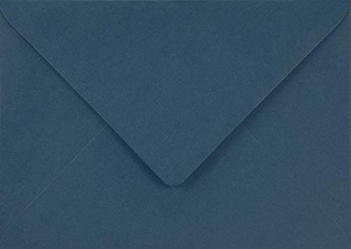 Netuno 25 farbige Briefumschläge Blau DIN B6 12,5 x 17,5 cm 115g Sirio Color Blu elegante Umschläge bunt hochwertig für Hochzeit Geburtstag Weihnachten Einladungskarten Briefkuverts edel