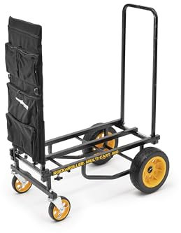 Rock N Roller RSA-TAB8 Handle Bags für Multi-Carts (strapazierfähige Taschen mit 5 Reißverschlusstaschen, einfach zu montieren, 600D-Polyester), Schwarz