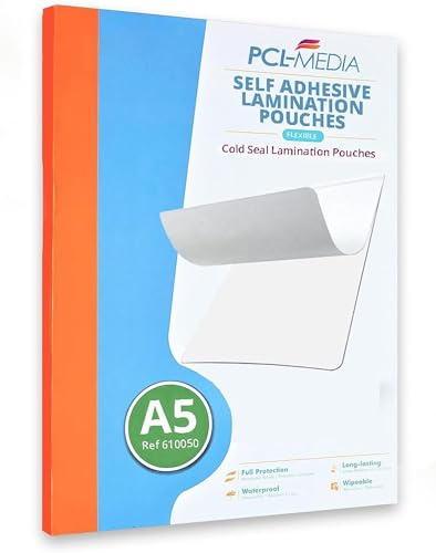 PCL Media ltd® Selbstklebende Tasche, A5 Pack of 10