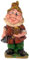 Birendy RIESIGER Zwerg, Gartenzwerg XXL Gartenwichtel NF13102 Groß 41cm Gartenfigur (13102-4-Blumentopf)