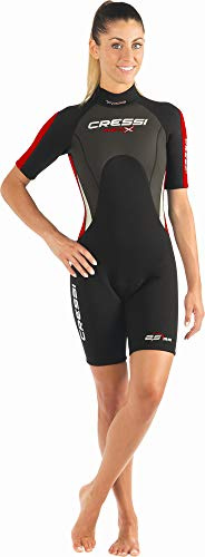 Cressi Med X Lady Shorty Wetsuit Black/Red 2.5mm XS/1