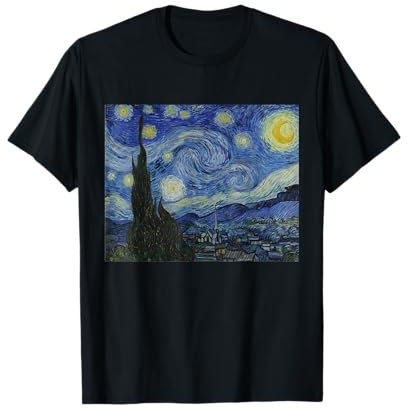 Nuit étoilée de Vincent van Gogh | Peinture célèbre T-Shirt