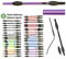 JA Horse Fleck Feldmann Balance Sports Dressurgerte Gerte Reitgerte (120 cm, lila Lavender)