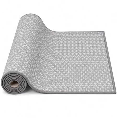 Floordirekt Teppichläufer Tralee 80 x 1000 cm - Läufer für Küche, Flur & Wohnraum - Feinschlingen Teppich - rutschfest & antistatisch - Küchenläufer Flurteppich Flurläufer