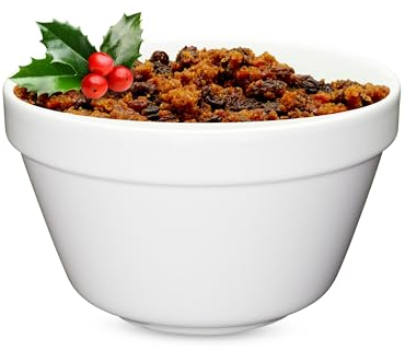 Muldale Traditional 1 Litre Pudding Basin for Steaming - Heat Proof Ceramic Pudding Bowl - Premium Summer Bowls - Great for Steaming Hot Puddings or Plum Pud on Summer Evenings
