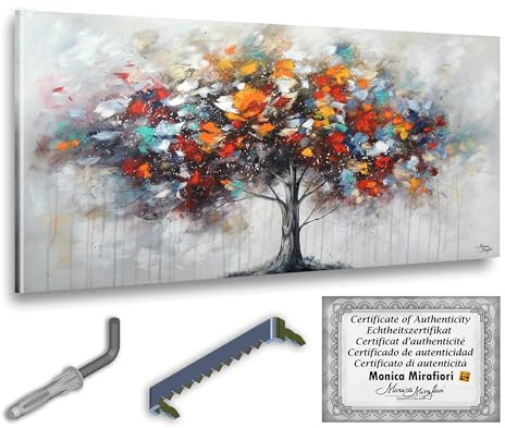 Monica Mirafiori I 100% HANDGEMALT I Gemälde Luxus 100x50cm | Gemälde Handgemalt | Acrylgemälde | Sehr Großes Acrylbild I Moderne Kunst I Kunstbilder