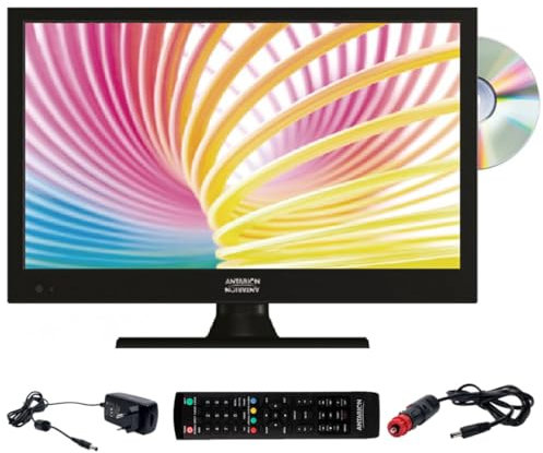 Antarion TV LED 16 40cm Télévision HD TNT Camping 12V DVD intégré