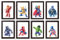 Safari Art Watercolor Superhero Wall Art for Kids-Set of 8 Personalized Avengers Wall Art Prints - Spiderman, Ironman, Hulk, Batman Art Posters for Bedroom (8 x 6 Inches)
