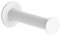 Kon-fort Home Toilettenpapierhalter Weiß, mit Schraube, Edelstahl AISI 304, Klopapierhalter High-End