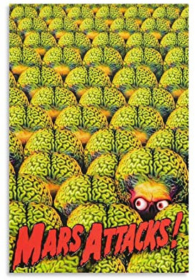 Mars Attacks Custom Poster Filmposter For Room Aesthetic Art Poster Classic Poster Leinwand Kunst Poster And Wall Art Picture Print Modern Family Bedroom Decor Poster 20 x 30 cm