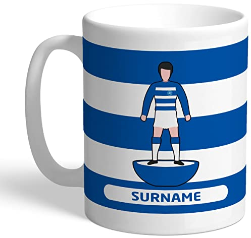 Personalised Player Figure 11oz Mug for Queens Park Rangers Fans, Great for QPR Football Supporters, Ceramic Tea Coffee Mug