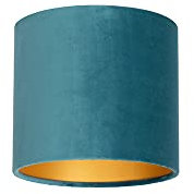Uniqq Pantalla terciopelo azul Ø 25 cm - 25 cm de alto