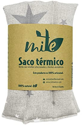 Saco térmico de semillas y hierbas multiusos (47cm x 15cm) Lavanda (Estrella)