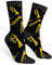 AOYEGO Bunte Kardiogramme Lustige Socken Gesundheit Kurve Neuheit Casual Crew Socken Kontrast Farbe Design für Frauen Männer Geschenk, Trompete, Einheitsgröße
