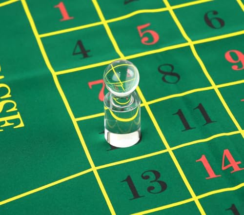 Transparent Roulette Win Marker / Dolly | Acrylic - 75mm tall, 28mm diameter - Used to mark the winning number on a Roulette layout