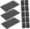 10 placas de nombre en para grabar, placa de nombre para bricolaje, accesorio de aluminio, letras negras, placa de nombre, placa de puerta, placa de puerta de aluminio, placa de nombre multifunción