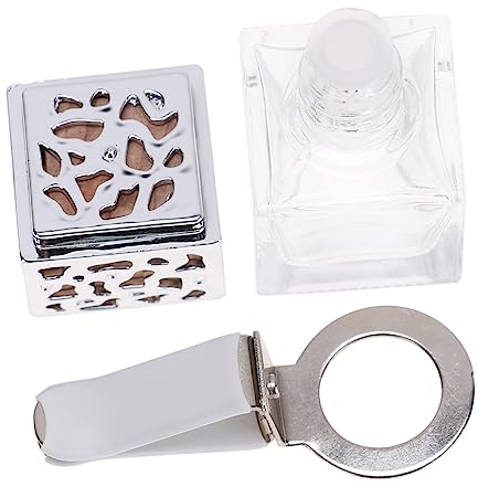 Garneck 2stücke Auto-lüftungsschlitze Auto-aroma-dekoration Drehbare Duftflasche Aromatherapie Ohne Silber