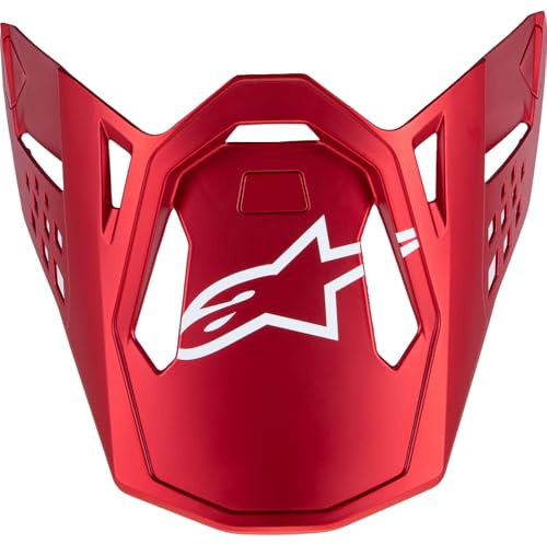 Alpinestars Ersatzvisier Flood S-M10 (Rot Fluo/Rot Matt & glänzend)