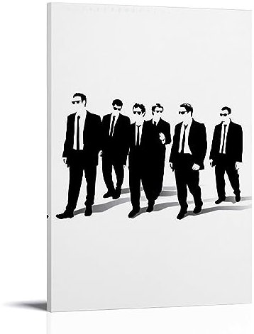 KHAMEO Reservoir Dogs Kunstposter (6) Leinwand-Poster, dekoratives Gemälde, Leinwand-Wandposter und Kunstdruck, modernes Familienschlafzimmer-Dekor-Poster, 20 x 30 cm