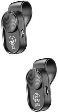 UKCOCO 2st Mini-mikroskop Geführtes Smartphone-mikroskop Telefon Mikroskop Handmikroskop Geführtes Telefonmikroskop Handy-mikroskop-objektiv Led-Lupe Optisch Kamera Tasche Abs-Kunststoff