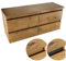 paplinskimoebel - Waschbeckenunterschrank mit Aufsatz 120 cm Breite Soria Top, Badezimmerschrank mit Aufsatz, Unterschrank für Aufsatzwaschbecken, Waschbeckenunterschrank Holz - Lancelot Eiche
